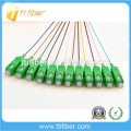 SC / APC 12 fibres Cores Colorful Fibre optique Pigtail
